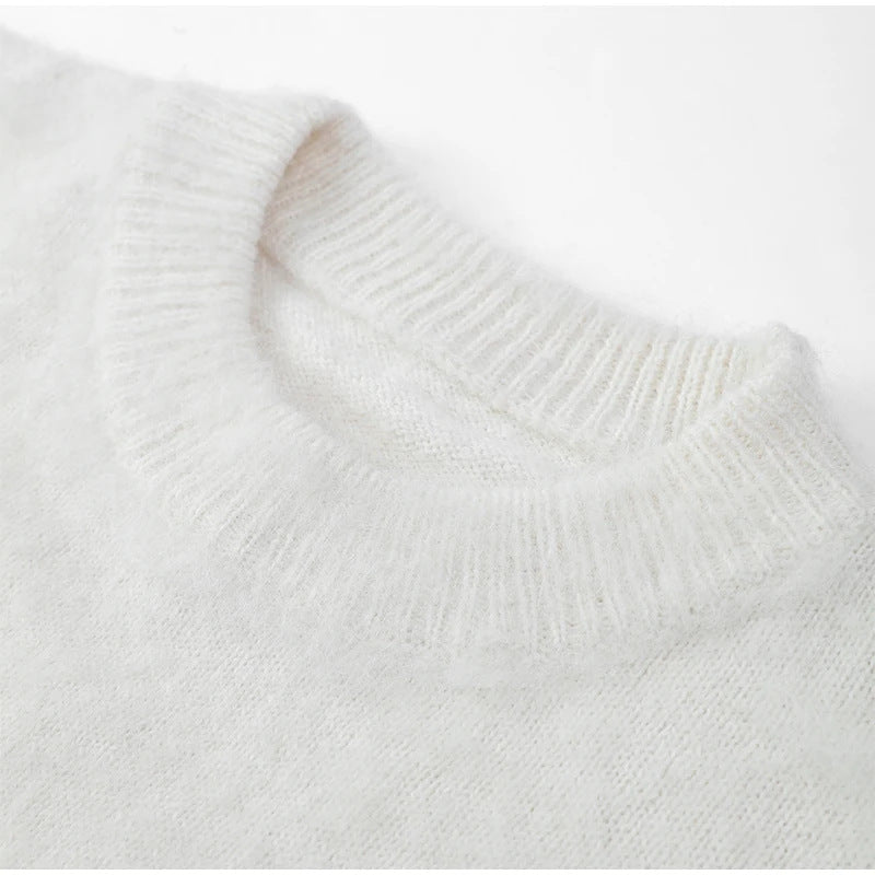 Pull Col Rond Douillet et Chic