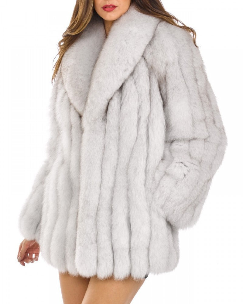 Manteau Luxe en Fausse Fourrure
